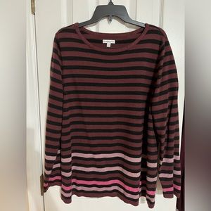 Womens Croft and Barrow Stripped Sweater